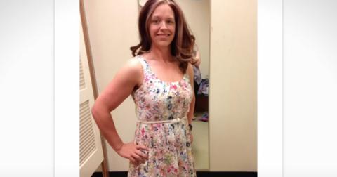 Lindsey Lee poses in a floral dress