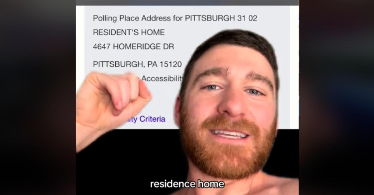 voting location inside random guys house