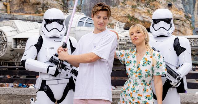 Jake Bongiovi and Millie Bobby Brown at a Star Wars experience