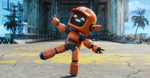 A happy robot in 'Love Death + Robots'