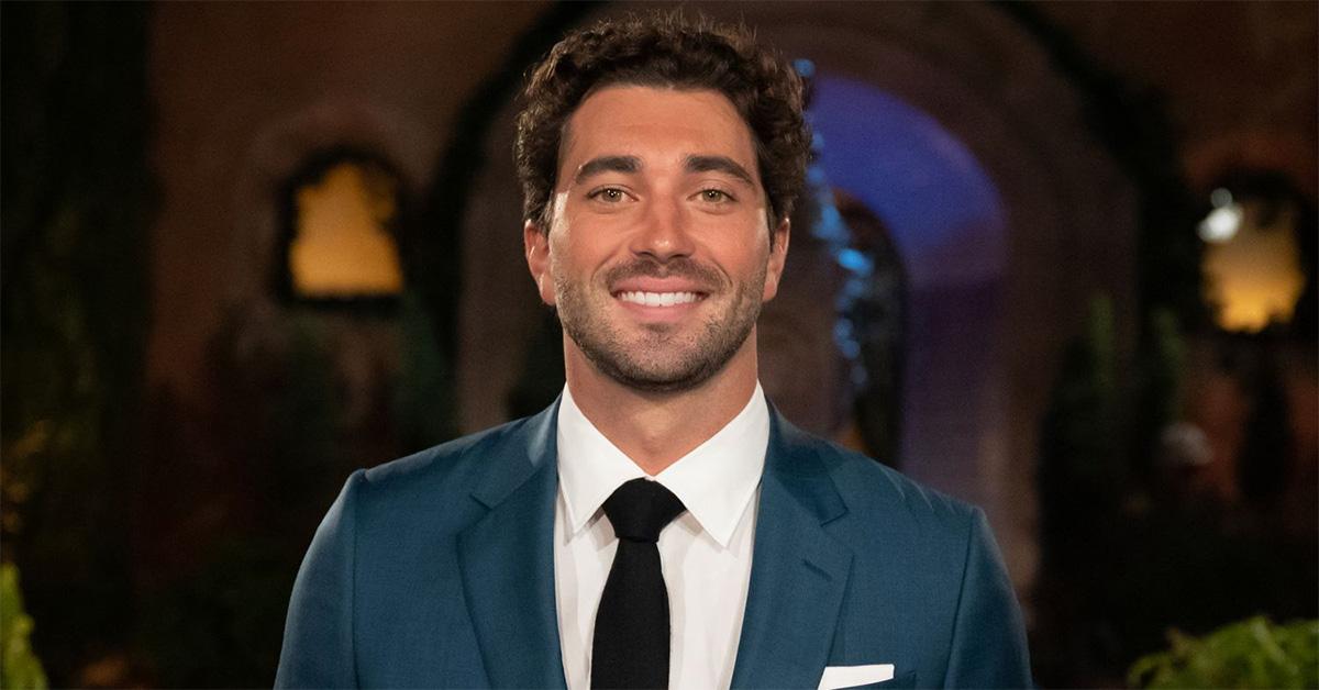 Joey Graziadei with a suit on for 'The Bachelor.' 