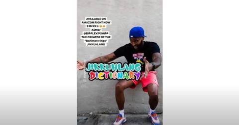 Richard Webster in an ad for his dictionary