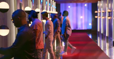 Love Is Blind contestants walking into the pods