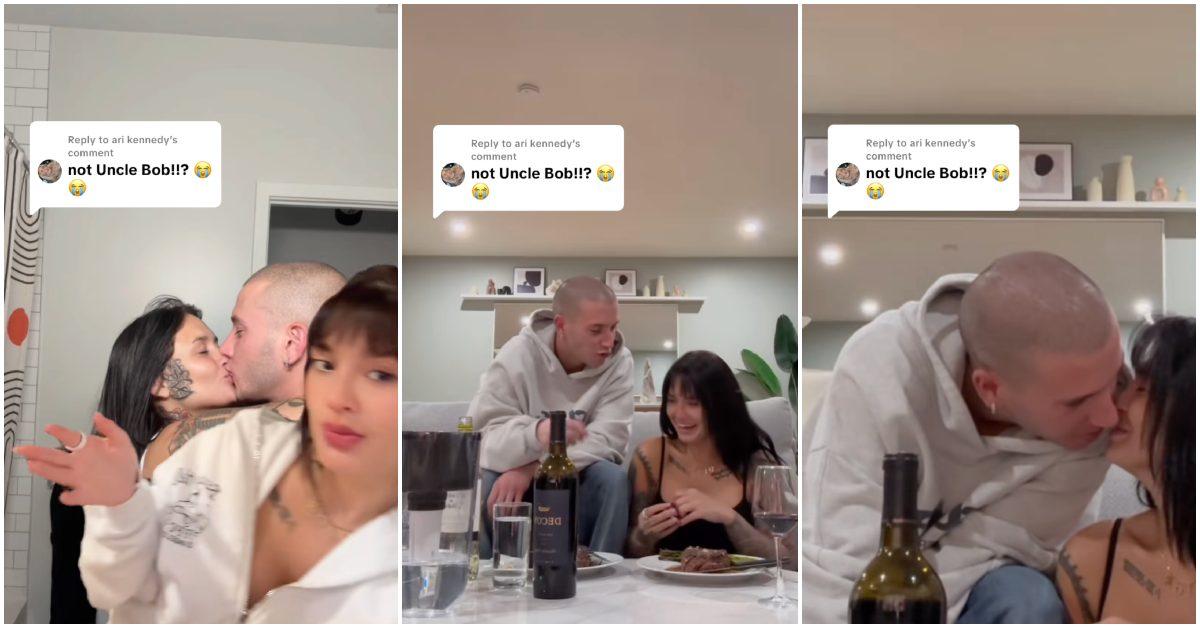 Kaela and Uncle Bob getting having intimate moments.