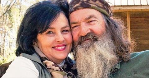 Miss Kay Robertson smiles for the camera with husband Phil Robertson.