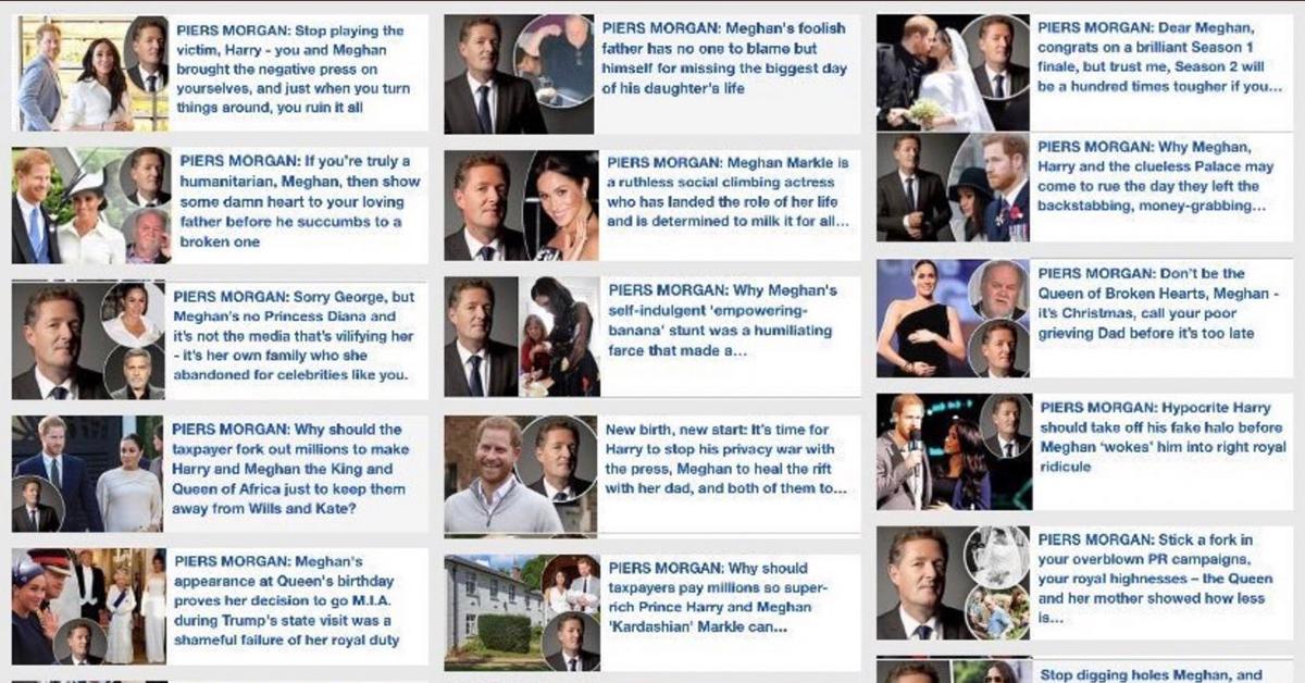 piers morgan meghan markle stories