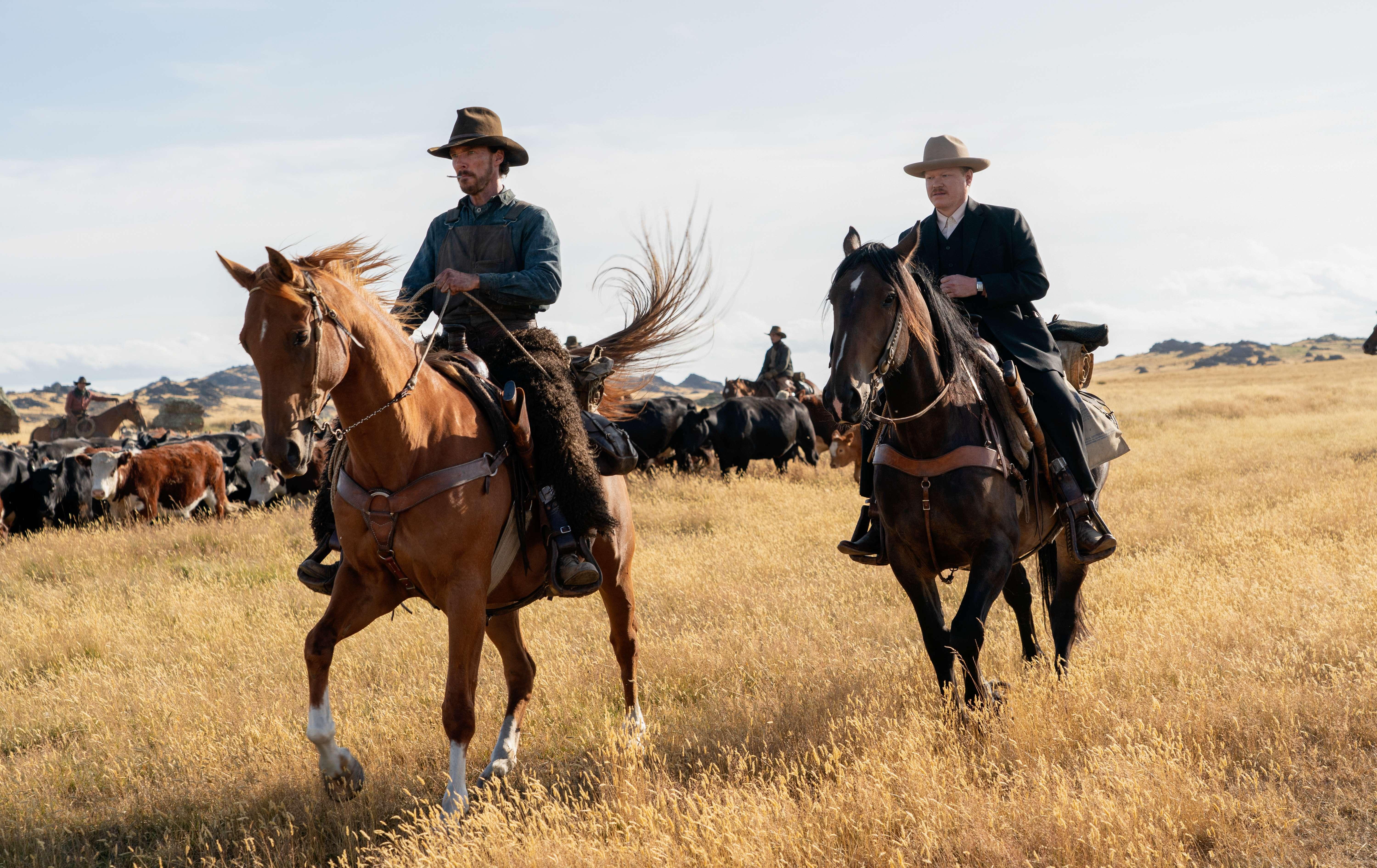 Benedict Cumberbatch and Jesse Plemons in 'The Power of the Dog'