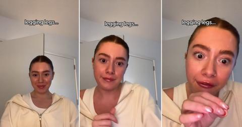 A woman explains the legging legs trend
