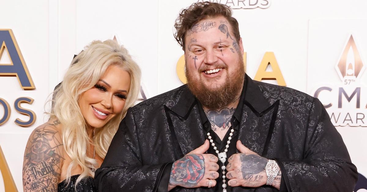 Bunnie XO and Jelly Roll attend the CMT Music Awards.