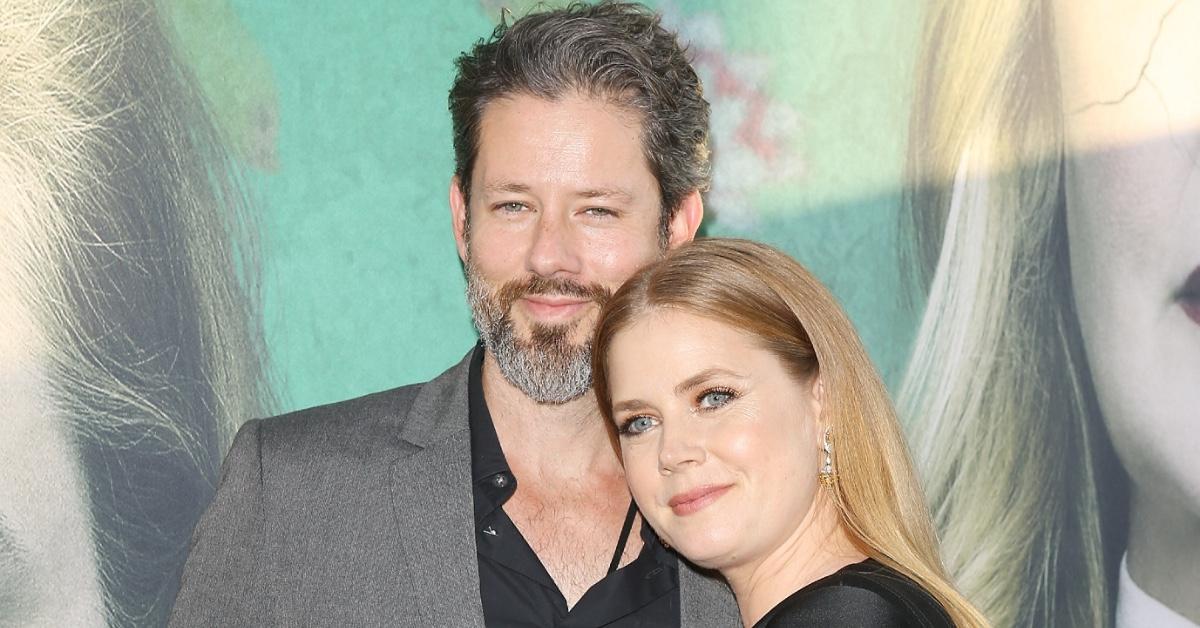 Amy Adams and Darren Le Gallo attend the premiere of 'Sharp Objects.'