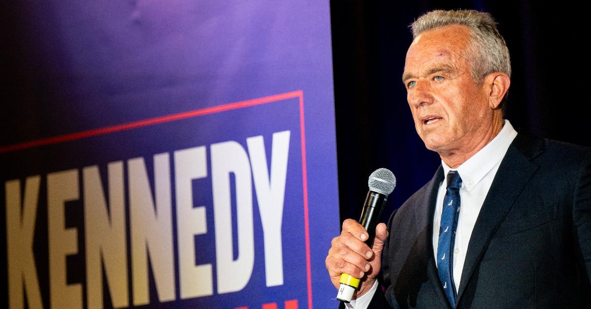 Independent Presidential candidate Robert F. Kennedy Jr. speaks to attendees during a campaign rally at Brazos Hall on May 13, 2024 in Austin, Texas. Kennedy and his running mate Nicole Shanahan, a Silicon Valley millionaire, rallied with supporters as they continue campaigning across the country for presidency ahead of the November 5, 2024 general election. (Photo by Brandon Bell/Getty Images)