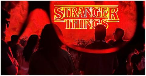Visitors at 'Stranger Things: The Experience'