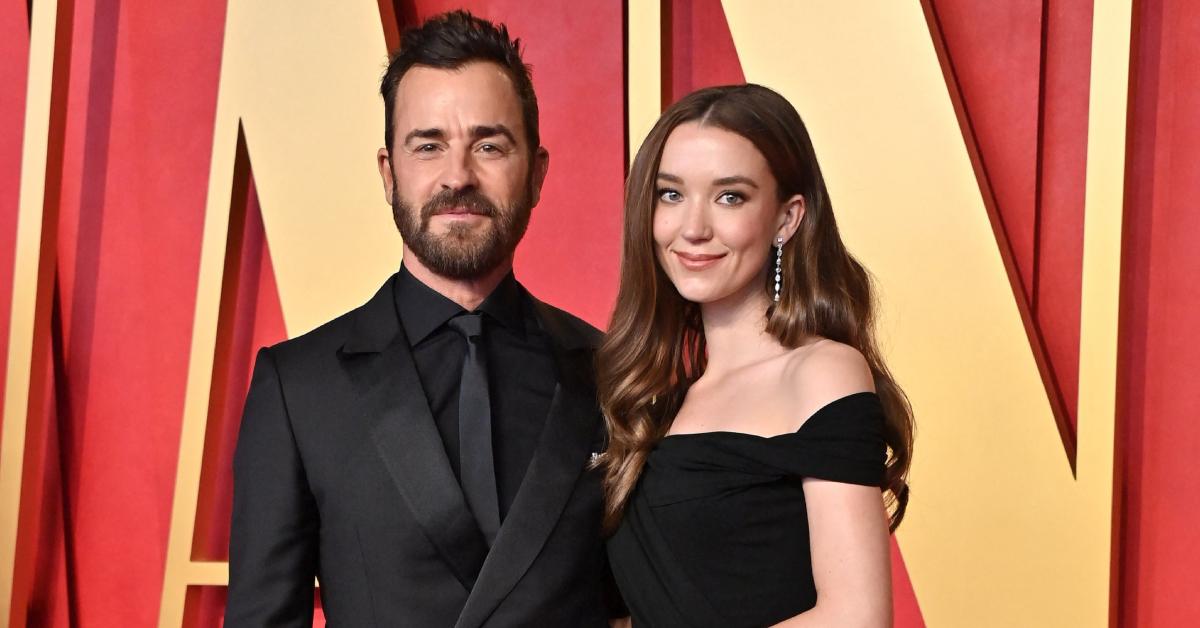 Justin Theroux and Nicole Brydon Bloom at the 2024 'Vanity Fair' Oscar Party.