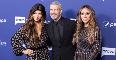 Bravo stars Teresa Giudice, Andy Cohen, and Melissa Gorga