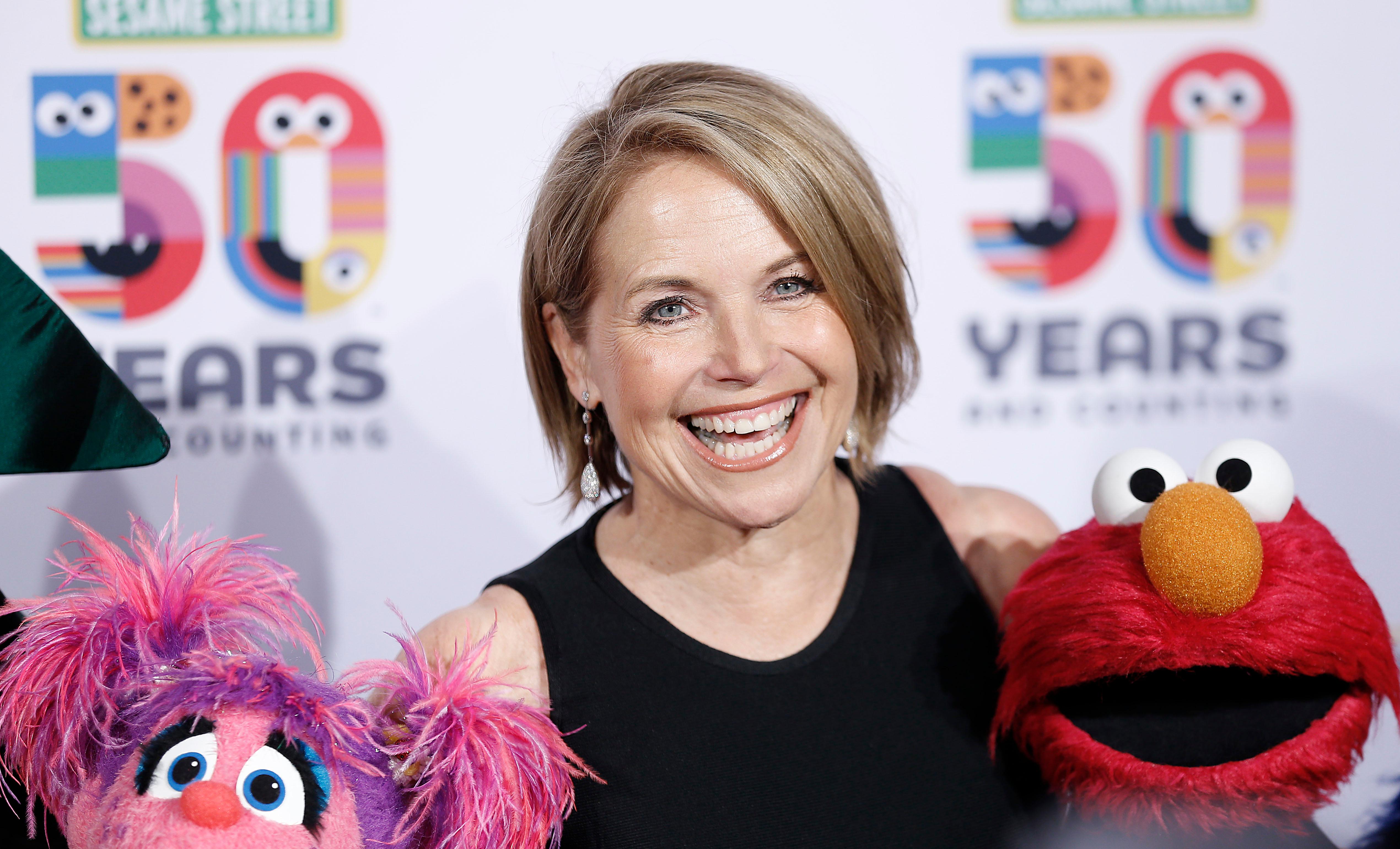 Katie Couric at a 'Sesame Street' Benefit