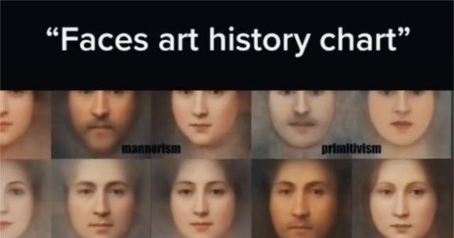 Art History Faces Chart: TikTok Trend Uses Averaged Portraits