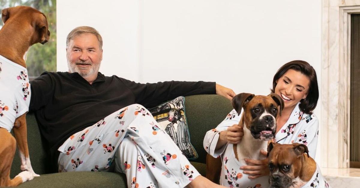 (l-r): Todd Bradley, Bronwyn Newport, and their dogs