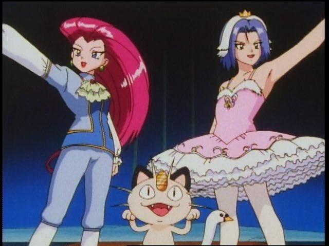Jessie, James, and Meowth in 'Pokémon'