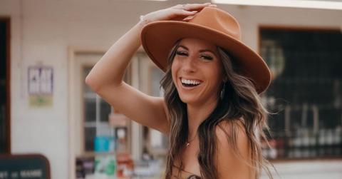 Zoe Weaver From 'Farmer Wants a Wife' poses in a cowboy hat for an Instagram photo.