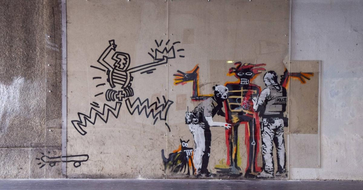 A Banksy work displayed in London