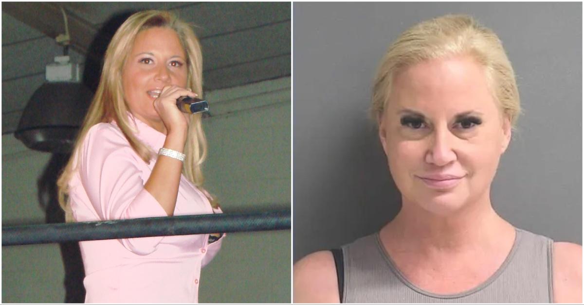 Collage of old photo of Tammy Sytch and her mugshot from 2022