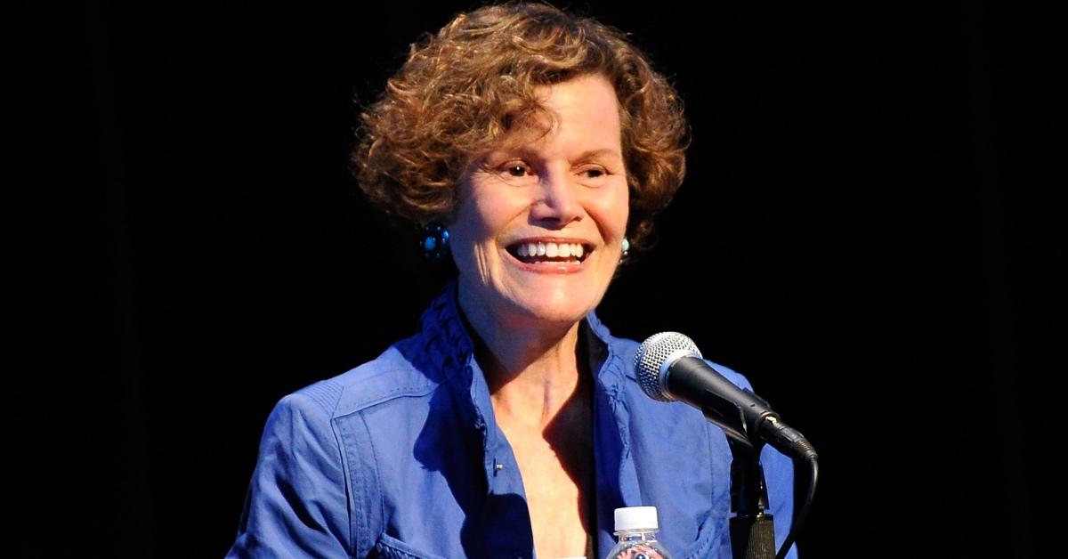 Author Judy Blume presents at the Los Angeles Times Book Festival in 2023. 