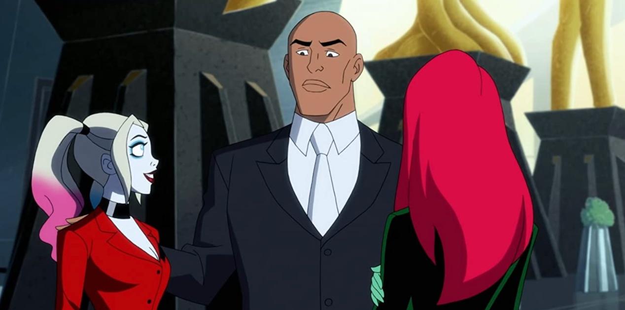Harley Quinn, Lex Luthor and Poison ivy in 'Harley Quinn'