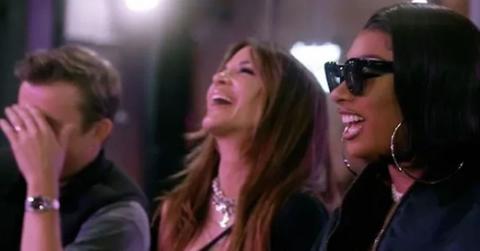 (l-r): Kenny Wormald, Robin Antin, and Megan Thee Stallion