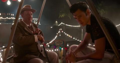 Tom Hanks as Colonel Tom Parker and Austin Butler as Elvis Presley in 'Elvis'
