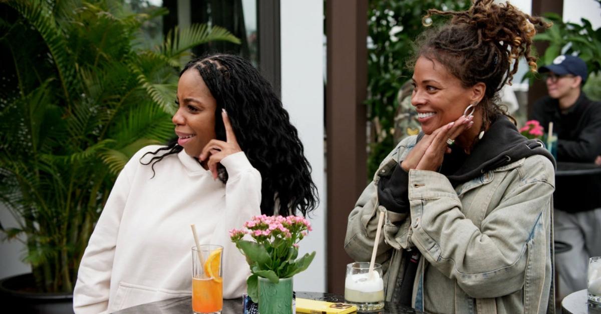 (l-r): London Hughes and Eva Marcille in an 'Eat, Slay, Love' scene