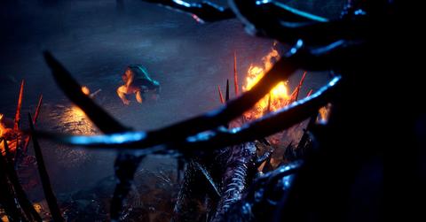 'Gord' Man bowing and praying for a horror.