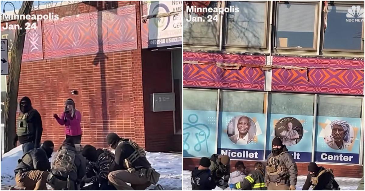 Pink Coat Lady seen in one of the Alex Pretti videos.