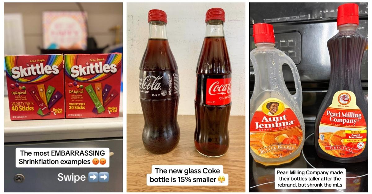 Skittles, Coke, and pancake syrup have been impacted by shrinkflation