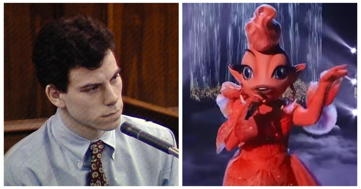 (L-R): Erik Menendez during his trial; 'The Masked Singer' 