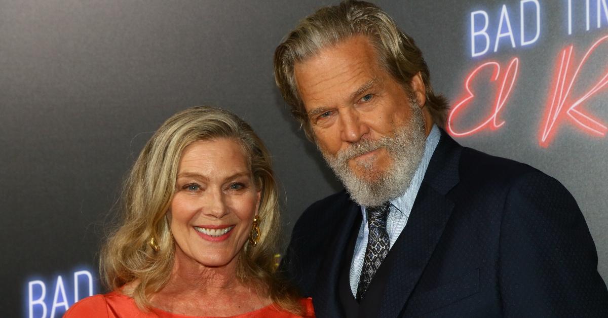 Jeff Bridges and his wife attend the 'Bad Times at the El Royale' premiere.