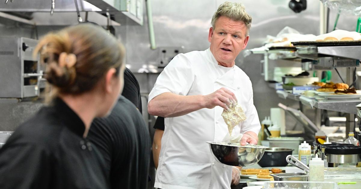 Gordon Ramsey with the owners and crew in the season premiere “Bel Aire Diner”