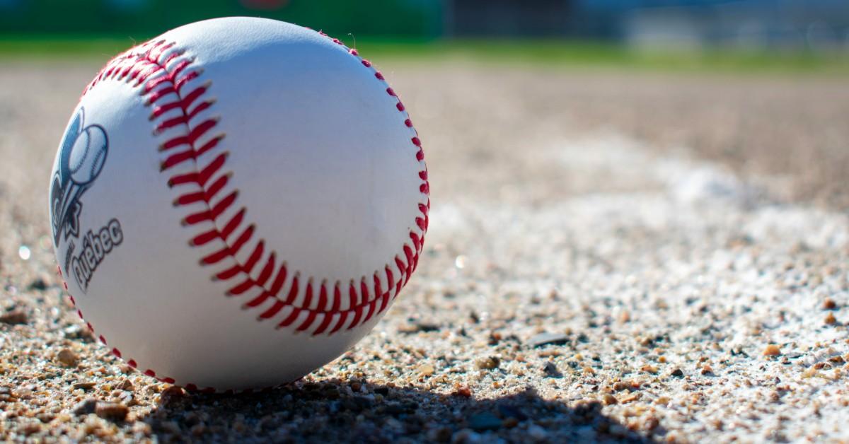 Baseball on the ground