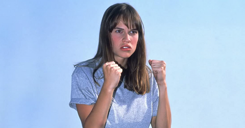 Hilary Swank as Julie Pierce in 'The Next Karate Kid'