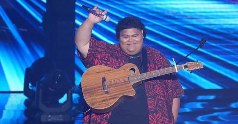 Iam Tongi performing on American Idol