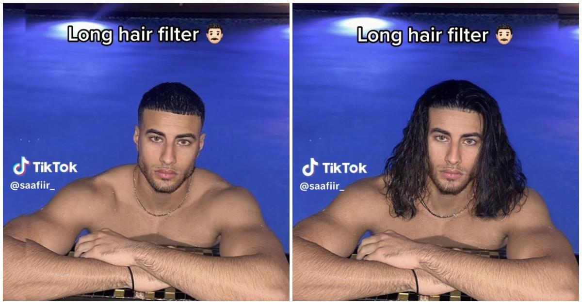 How To Get Long Hair Effect On TikTok! - YouTube