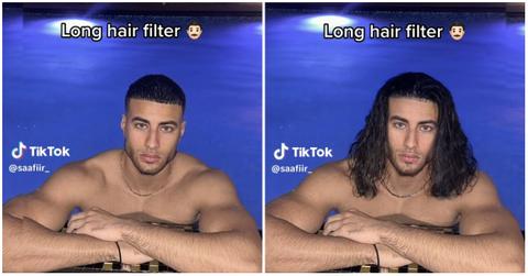 long hair filter tiktok