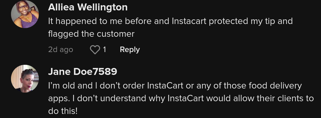 instacart tip baiting