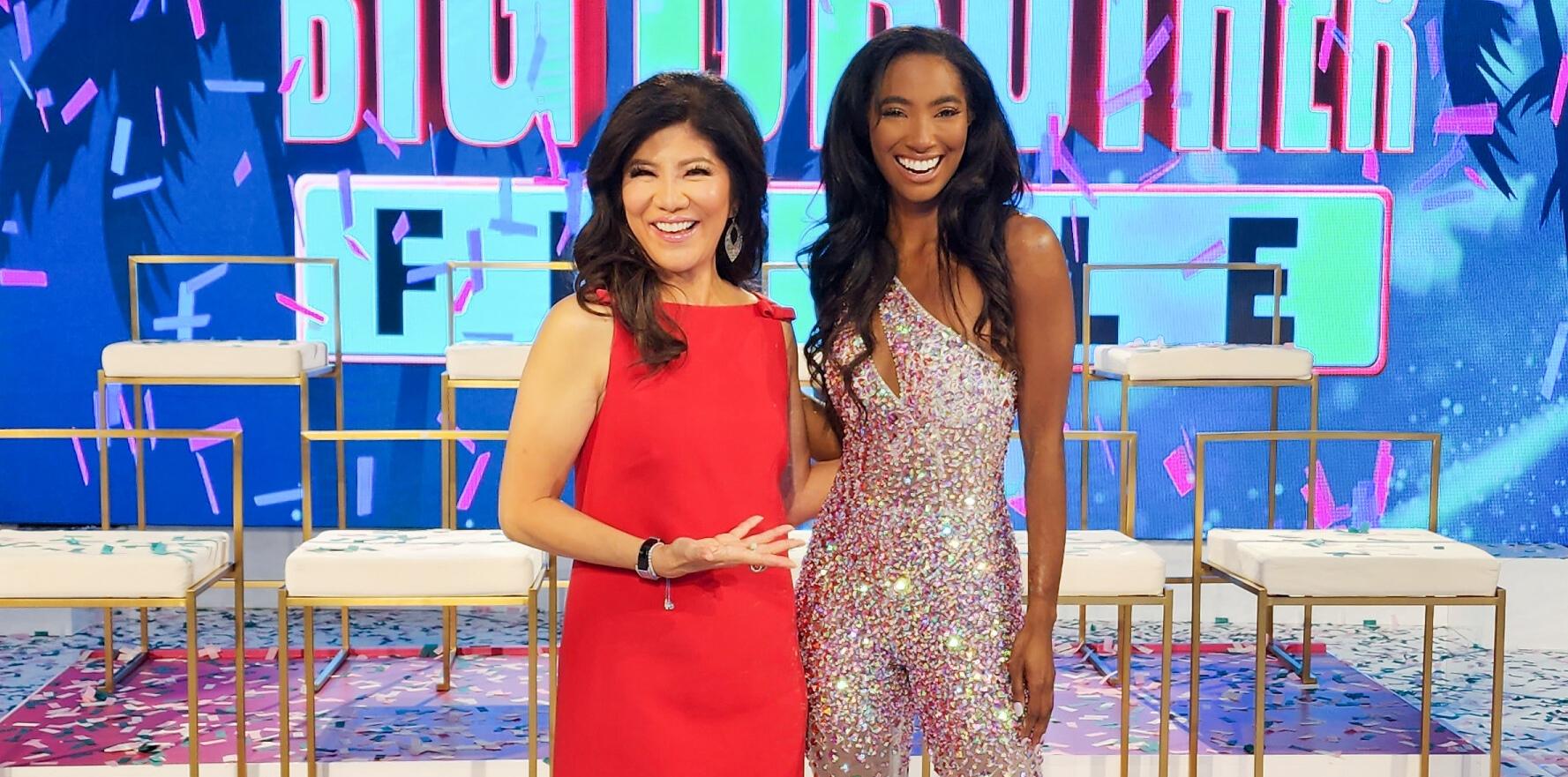 Julie Chen and Taylor Hale appear in the 'Big Brother' Season 24 finale