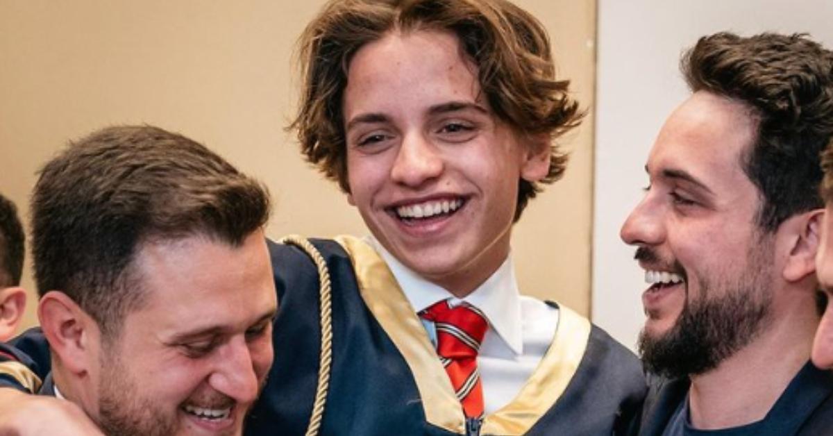 Prince Hashem celebrates graduation from boarding school with brother Prince Hussein