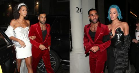 Lucien Laviscount with Arlissa and Wallis Day at the British Fashion Awards in 2021