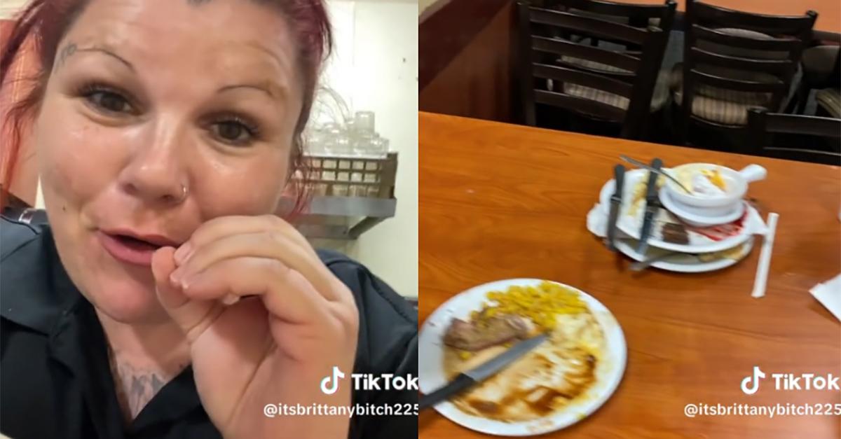 A woman on TikTok tells people to tip buffet workers