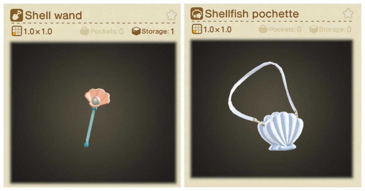 Shellfish pochette, Animal Crossing (ACNH)