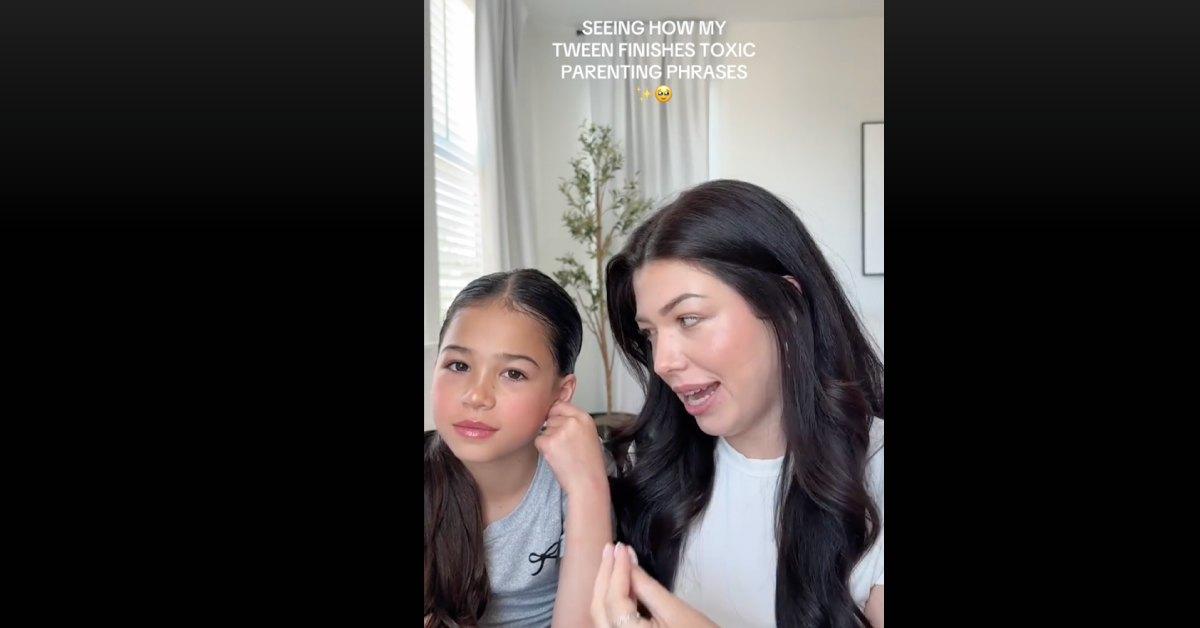 Parents test their kids on how well they know toxic parenting phrases.