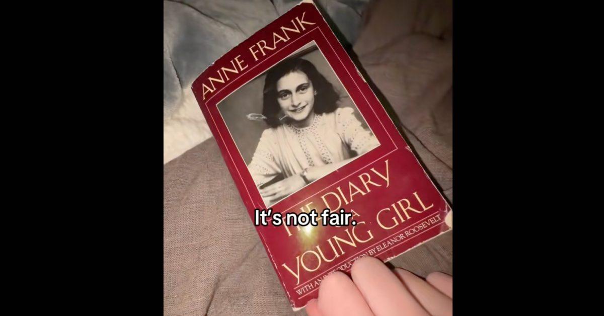 The cover of 'The Diary of Anne Frank'.