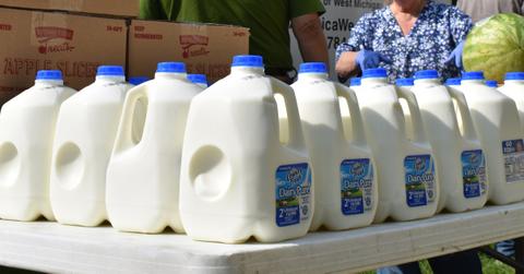 why do milk jugs have circles